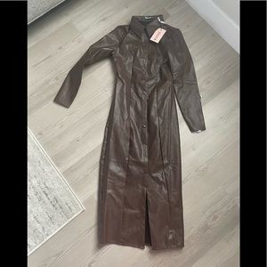 NWT misguided button up midi dress